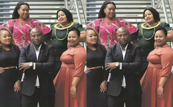 “One Wife Is Not Enough”- South African Man With Four Wives Urges Men To Emulate Him